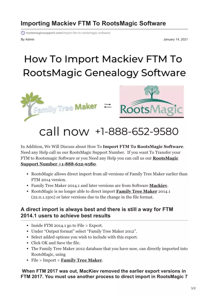 importing mackiev ftm to rootsmagic software