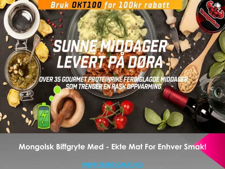 mongolsk biffgryte med ekte mat for enhver smak