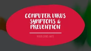 computer virus symptoms prevention
