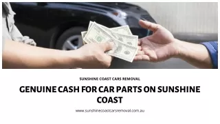 Genuine Cash for Car Parts on Sunshine Coast