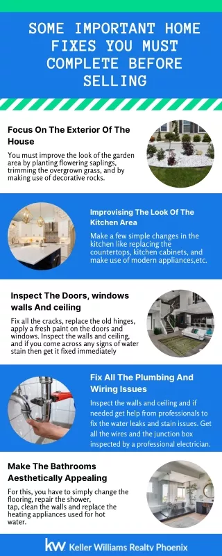Some Important Home Fixes You Must Complete Before Selling