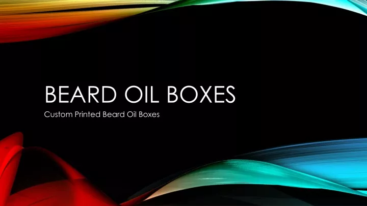 beard oil boxes