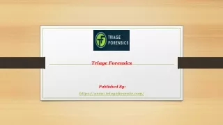 triage forensics published by https www triageforensic com