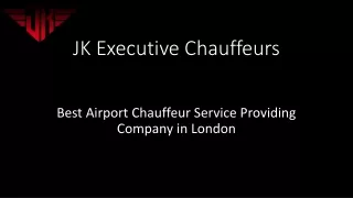 Southend airport chauffeur - JK Executive Chauffeurs