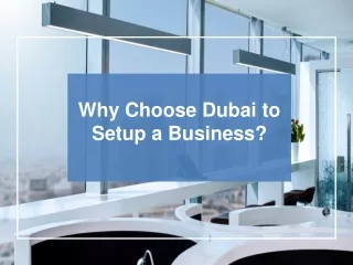 Why Dubai is The First Choice For Business Setup?