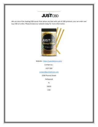 we are one of the leading cbd stores from where