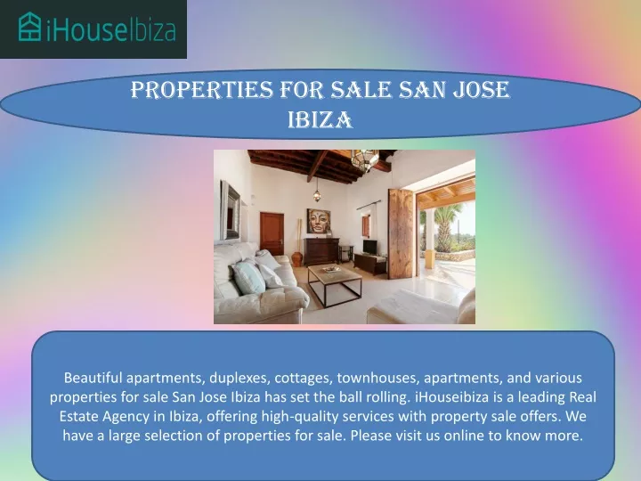 properties for sale san jose ibiza