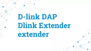 D-link DAP Dlink Extender extender
