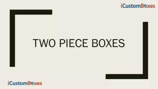 two piece boxes