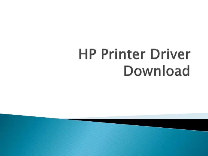 hp printer driver download