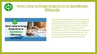 QuickBooks Script Error- Explained Briefly