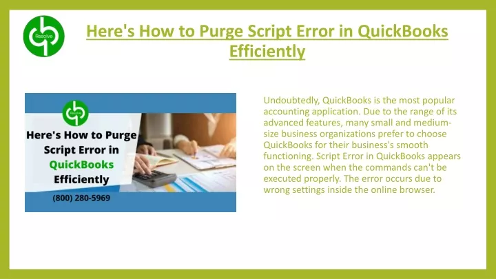 here s how to purge script error in quickbooks efficiently