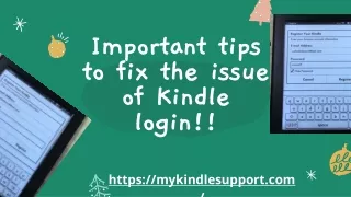 Call  1 (800) 920-7681 to fix the issue of Kindle login!!