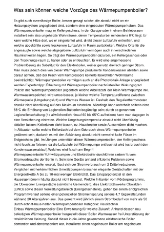 Was sein können welche Vorzüge des Wärmepumpenboiler?