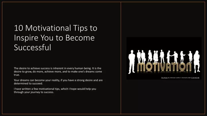 10 motivational tips to inspire you to become