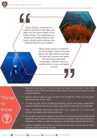 Scuba diving in the Andamans | The Great Next