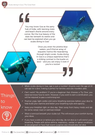Scuba Diving in Goa