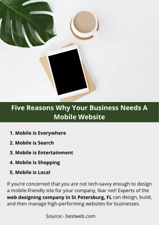 five reasons why your business needs a mobile
