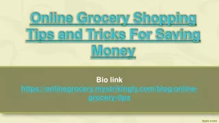 Online Grocery Shopping Tips and Tricks For Saving Money