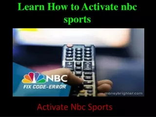 learn how to activate nbc sports