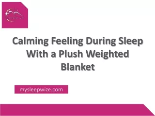 Improve Sleep with Plush Weighted Blanket