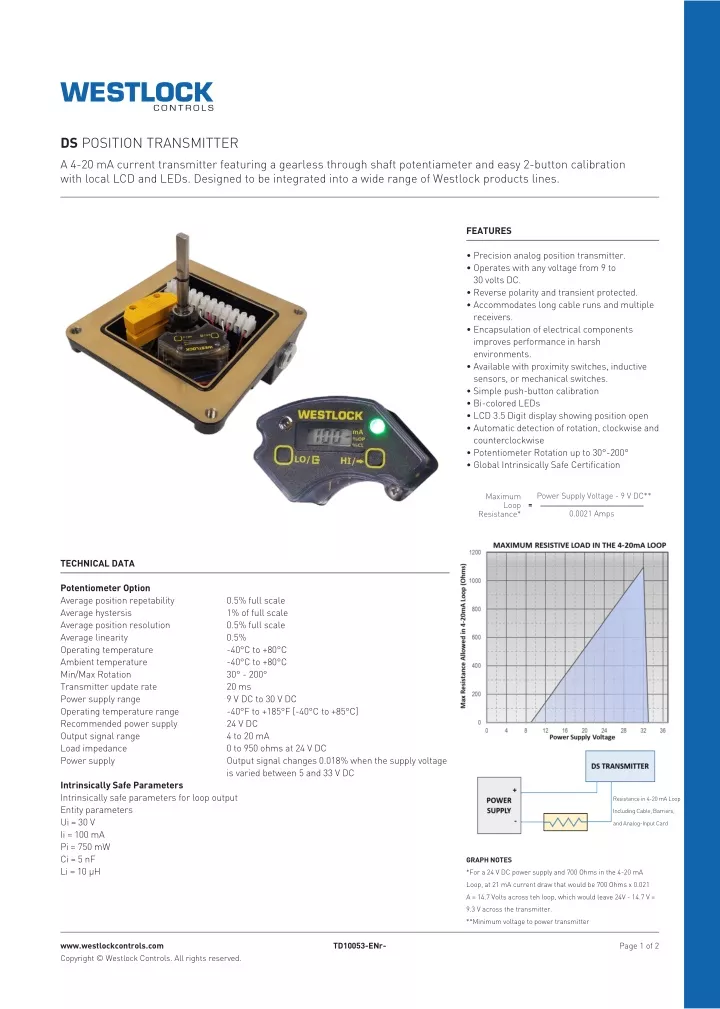 ds position transmitter