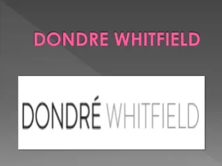 dondre whitfield