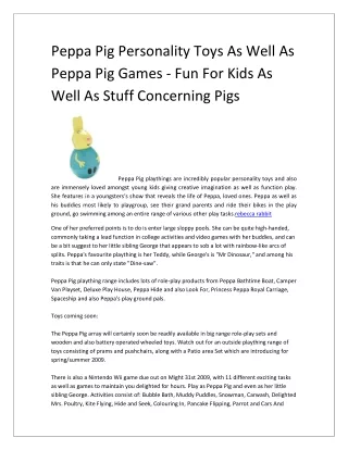 peppa pig personality toys as well as peppa