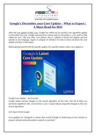 google s december 2020 core update what to expect