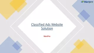 classified ads website solution