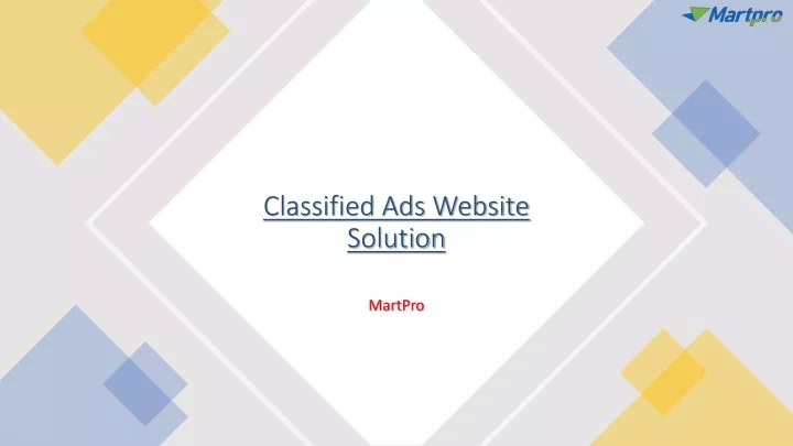 classified ads website solution