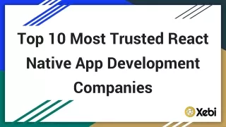 top 10 most trusted react native app development companies