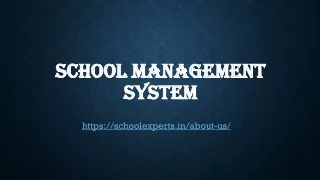 school management system