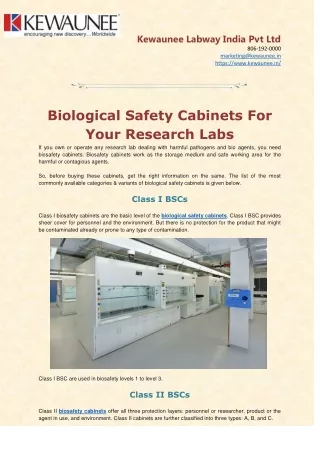 kewaunee labway india pvt ltd