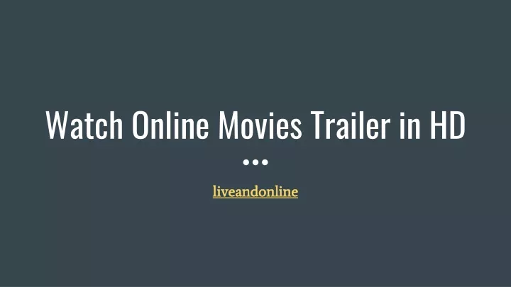 watch online movies trailer in hd