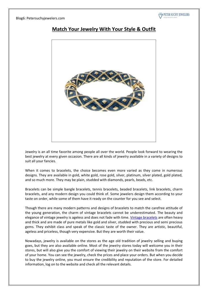 blog6 petersuchyjewelers com match your jewelry