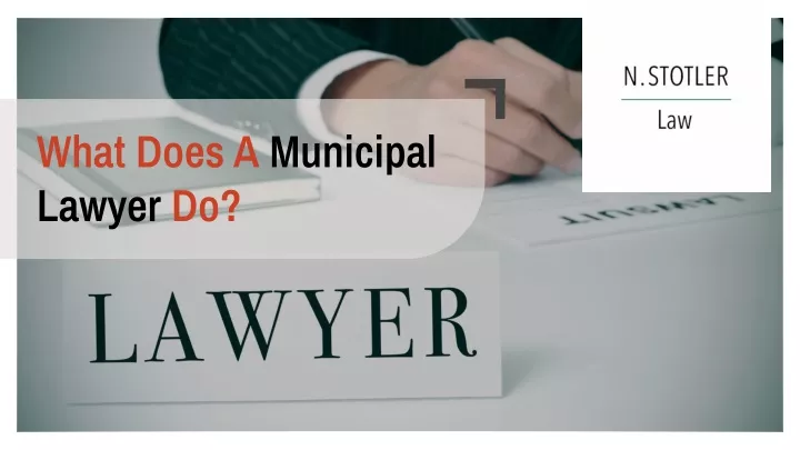 what does a municipal lawyer do