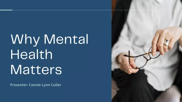 why mental health matters