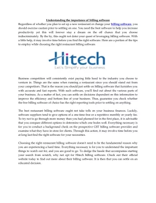 understanding the importance of billing software