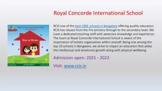 Best CBSE school in Bangalore