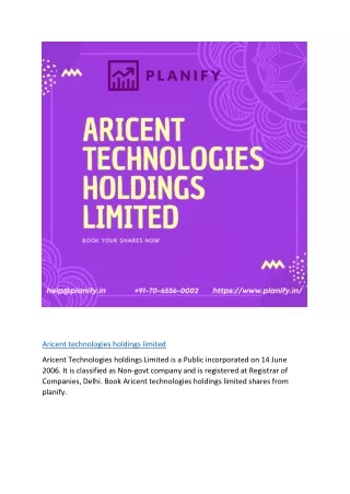 aricent technologies holdings limited