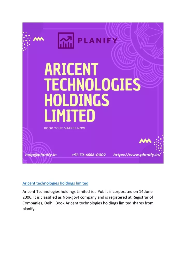 aricent technologies holdings limited