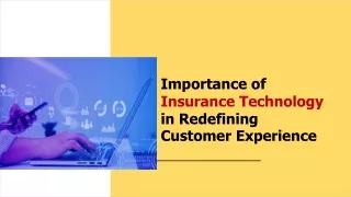 importance of insurance technology in redefining
