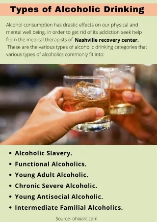 types of alcoholic drinking