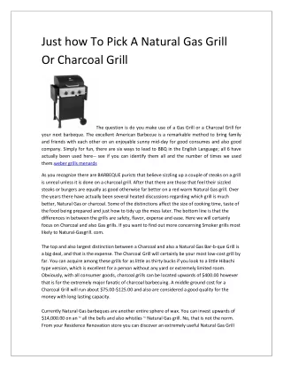 Just how To Pick A Natural Gas Grill Or Charcoal Grill 6-converted