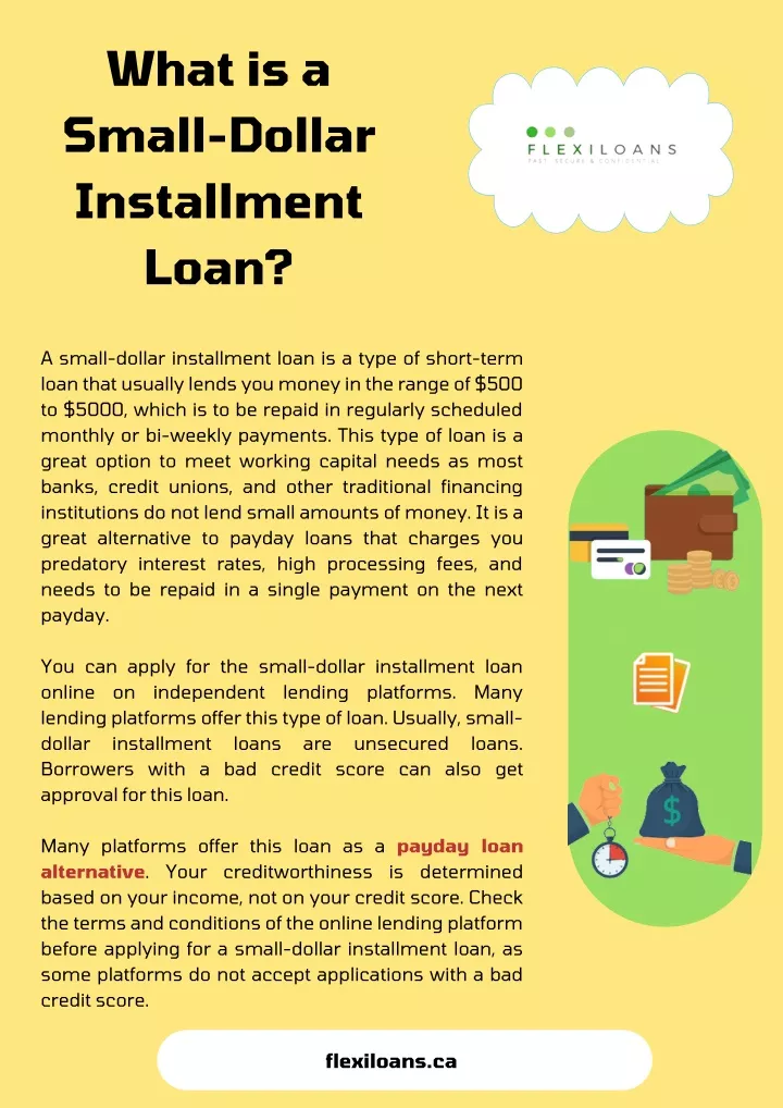 what is a small dollar installment loan