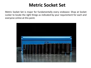 metric socket set