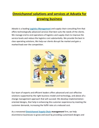 omnichannel solutions and services at advatix