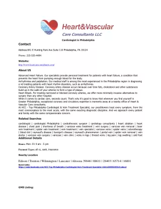 Cardiologist in Philadelphia