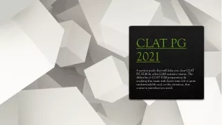 clat pg 2021